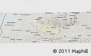 Shaded Relief Panoramic Map of Igara, semi-desaturated