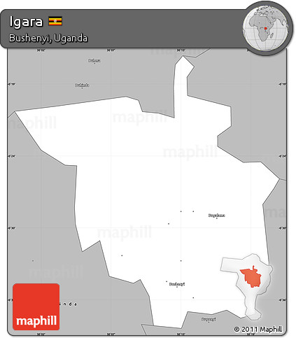 Gray Simple Map of Igara