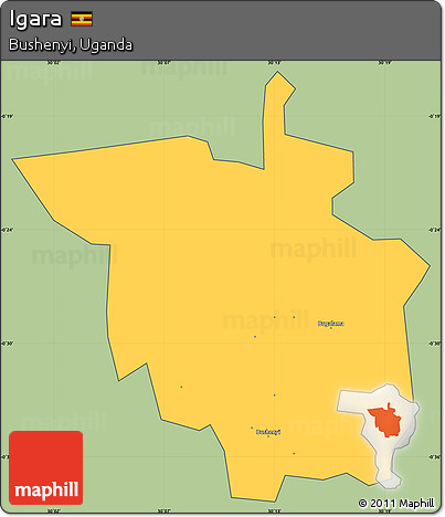 Savanna Style Simple Map of Igara, cropped outside