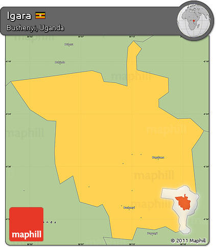 Savanna Style Simple Map of Igara
