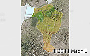 Satellite Map of Bushenyi, semi-desaturated