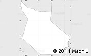 Silver Style Simple Map of Rushenyi