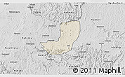 Shaded Relief 3D Map of Sheema, desaturated