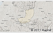 Shaded Relief 3D Map of Sheema, semi-desaturated