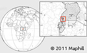 Blank Location Map of Sheema, highlighted country, highlighted parent region