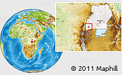 Physical Location Map of Sheema, highlighted country