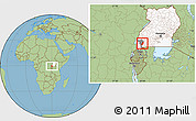 Savanna Style Location Map of Sheema, highlighted country, highlighted parent region