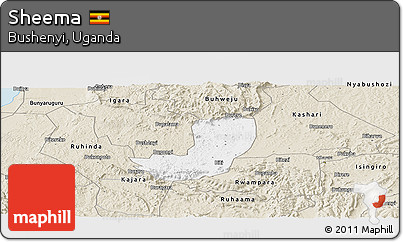 Classic Style Panoramic Map of Sheema