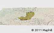 Satellite Panoramic Map of Sheema, lighten