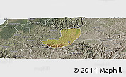 Satellite Panoramic Map of Sheema, semi-desaturated