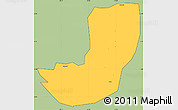 Savanna Style Simple Map of Sheema, cropped outside