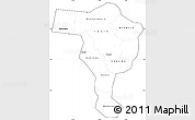 Blank Simple Map of Bushenyi, cropped outside
