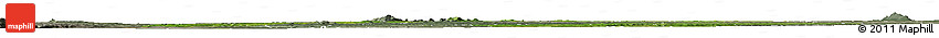Satellite Horizon Map of Gulu, semi-desaturated