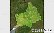 Satellite Map of Gulu, darken