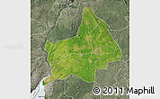Satellite Map of Gulu, semi-desaturated