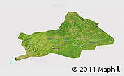 Satellite Panoramic Map of Gulu, cropped outside