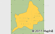 Savanna Style Simple Map of Gulu, cropped outside