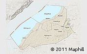 Shaded Relief 3D Map of Hoima, lighten