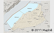 Shaded Relief 3D Map of Hoima, semi-desaturated