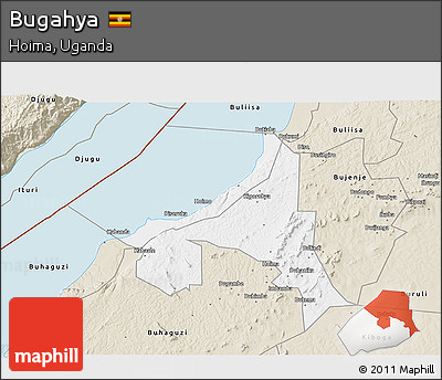 Classic Style 3D Map of Bugahya
