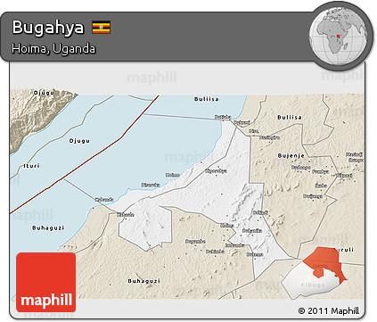Classic Style 3D Map of Bugahya