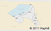 Classic Style 3D Map of Bugahya, single color outside