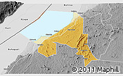 Physical 3D Map of Bugahya, desaturated