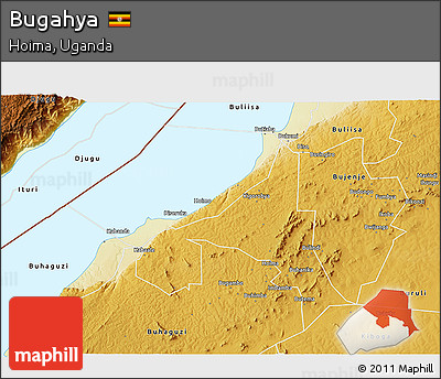 Physical 3D Map of Bugahya