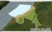 Satellite 3D Map of Bugahya, darken