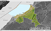 Satellite 3D Map of Bugahya, desaturated