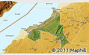 Satellite 3D Map of Bugahya, physical outside
