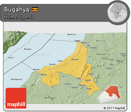 Savanna Style 3D Map of Bugahya