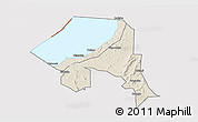Shaded Relief 3D Map of Bugahya, cropped outside