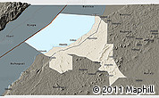 Shaded Relief 3D Map of Bugahya, darken
