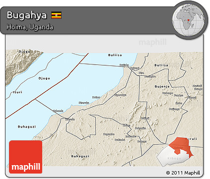 Shaded Relief 3D Map of Bugahya