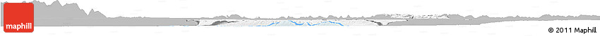 Gray Horizon Map of Bugahya, single color outside