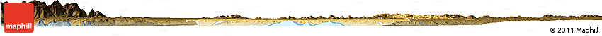 Physical Horizon Map of Bugahya, darken