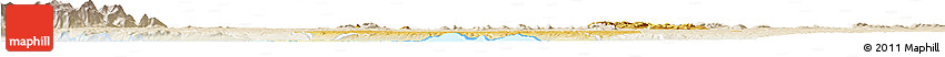 Physical Horizon Map of Bugahya, lighten