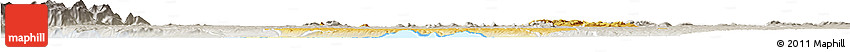 Physical Horizon Map of Bugahya, lighten, semi-desaturated