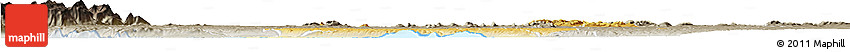 Physical Horizon Map of Bugahya, semi-desaturated