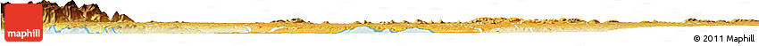 Political Horizon Map of Bugahya, physical outside Political Horizon Map of Bugahya, physical outside