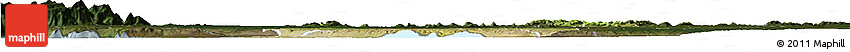 Satellite Horizon Map of Bugahya, darken