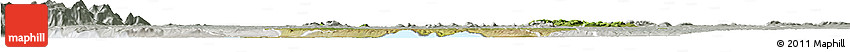 Satellite Horizon Map of Bugahya, lighten, semi-desaturated