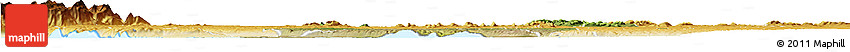 Satellite Horizon Map of Bugahya, physical outside