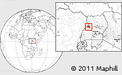 Blank Location Map of Bugahya, highlighted parent region