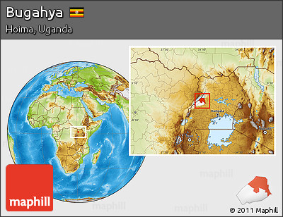 Physical Location Map of Bugahya, highlighted parent region