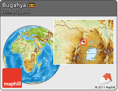 Physical Location Map of Bugahya, highlighted parent region