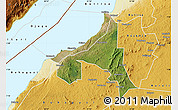 Satellite Map of Bugahya, physical outside
