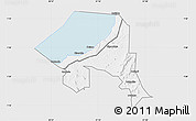 Silver Style Map of Bugahya, single color outside