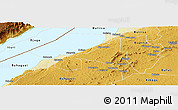 Physical Panoramic Map of Bugahya